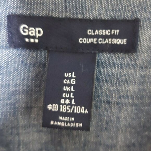 Gap Factory Classic Fit Plaid Button Down Shirt. - Picture 4 of 5